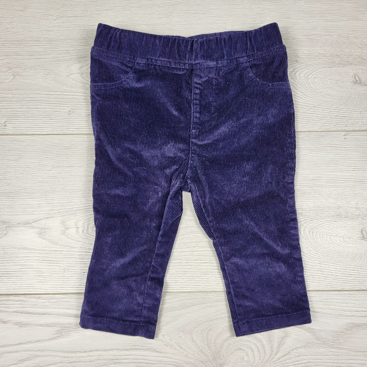 KAMG11 - Rococo navy corduroy pull-on skinny pants. Size 9 months