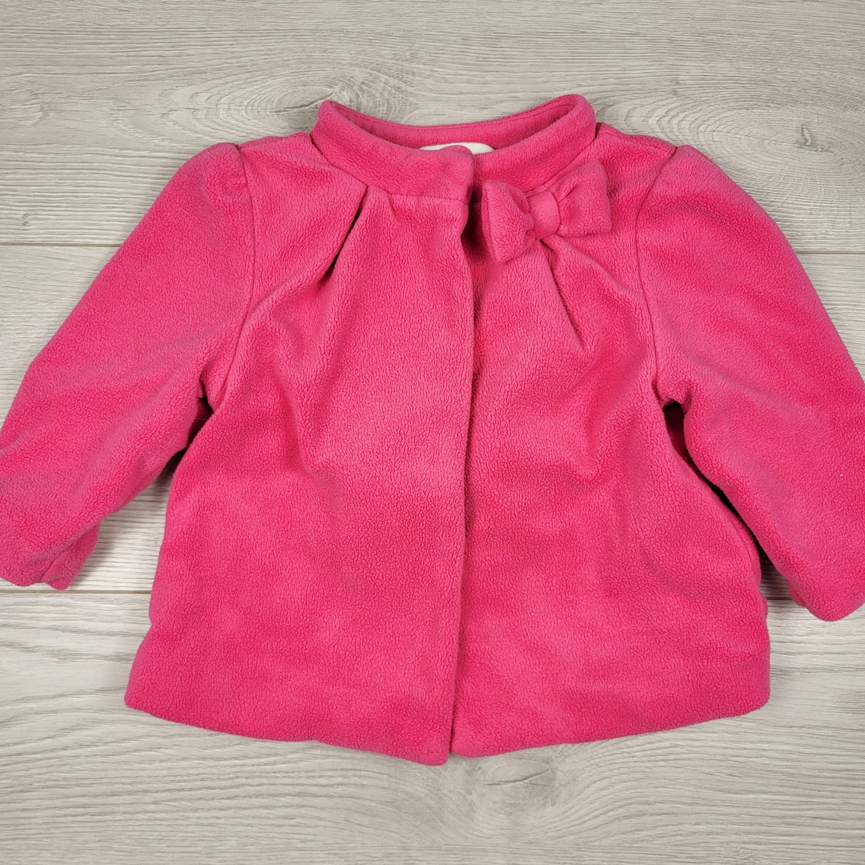 KAMG11 - Gymboree pink fleece coat. Size 12-18 months