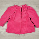 KAMG11 - Gymboree pink fleece coat. Size 12-18 months