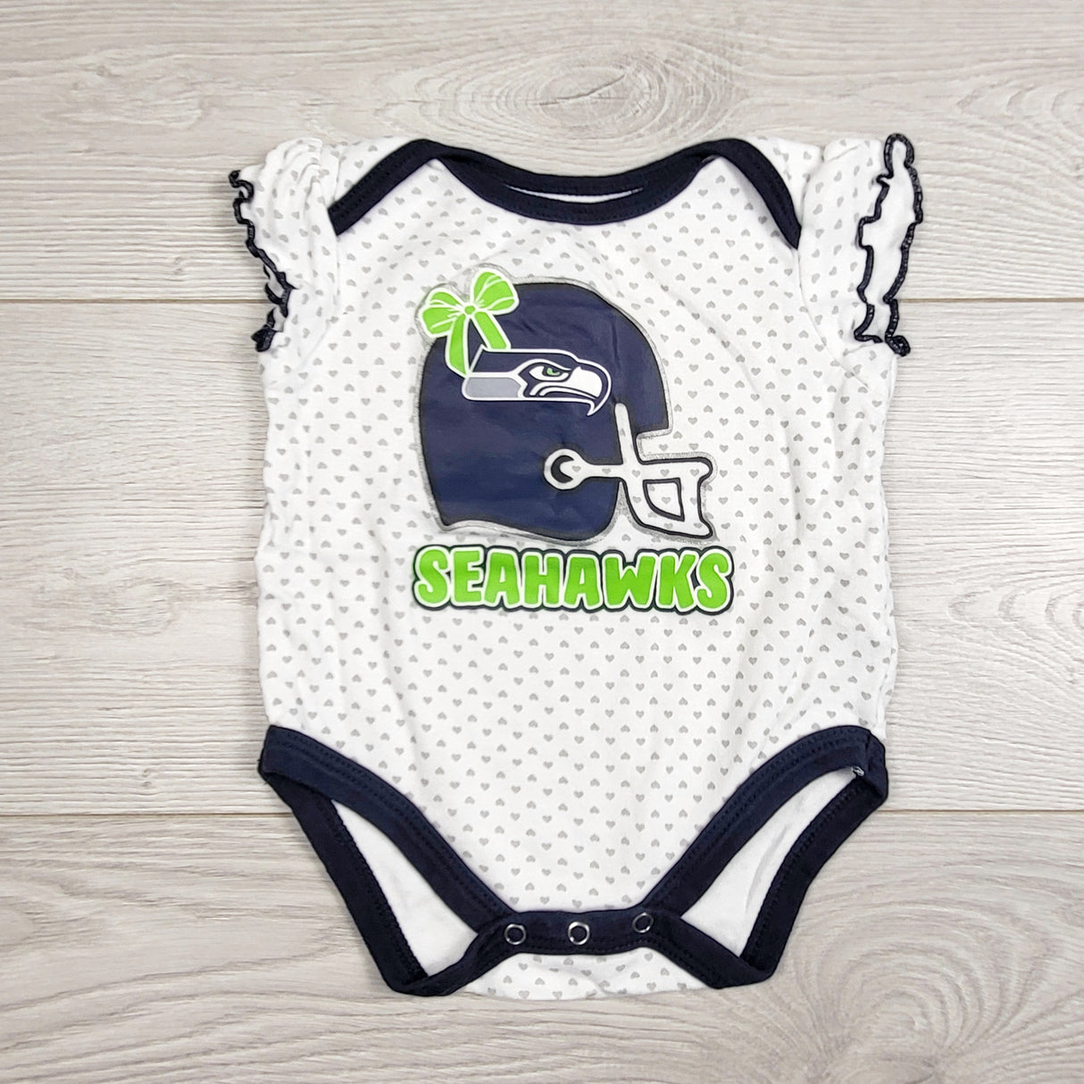 EHEM1 - NFL Seattle Seahawks bodysuit. Size 0-3 months