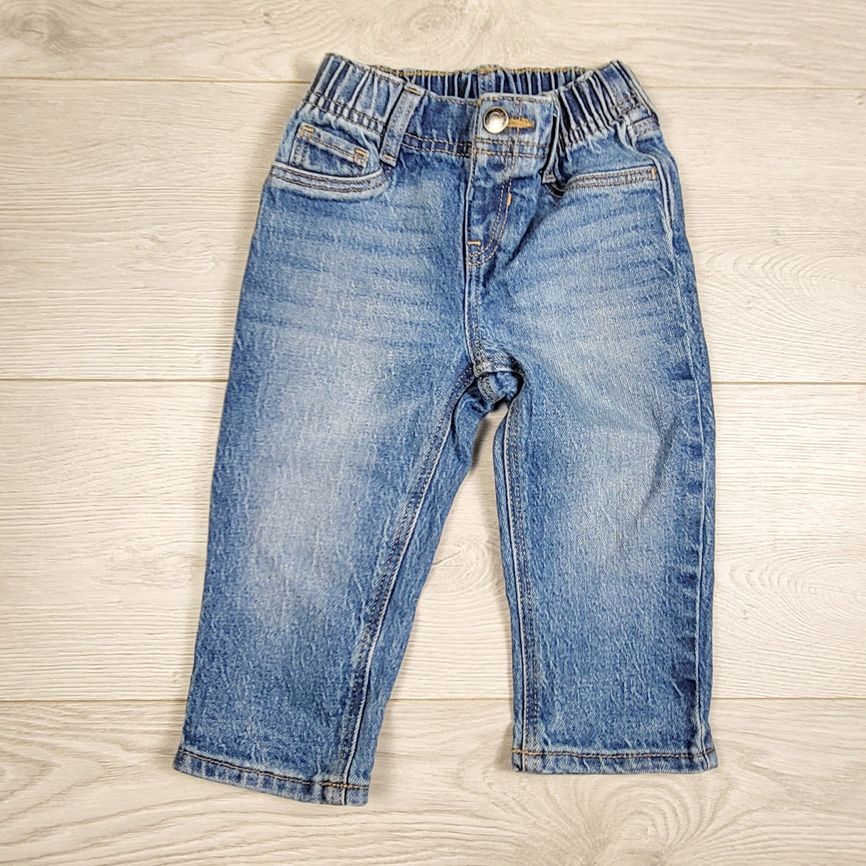 EHEM1 - Old Navy elastic waist jeans. Size 12-18 months