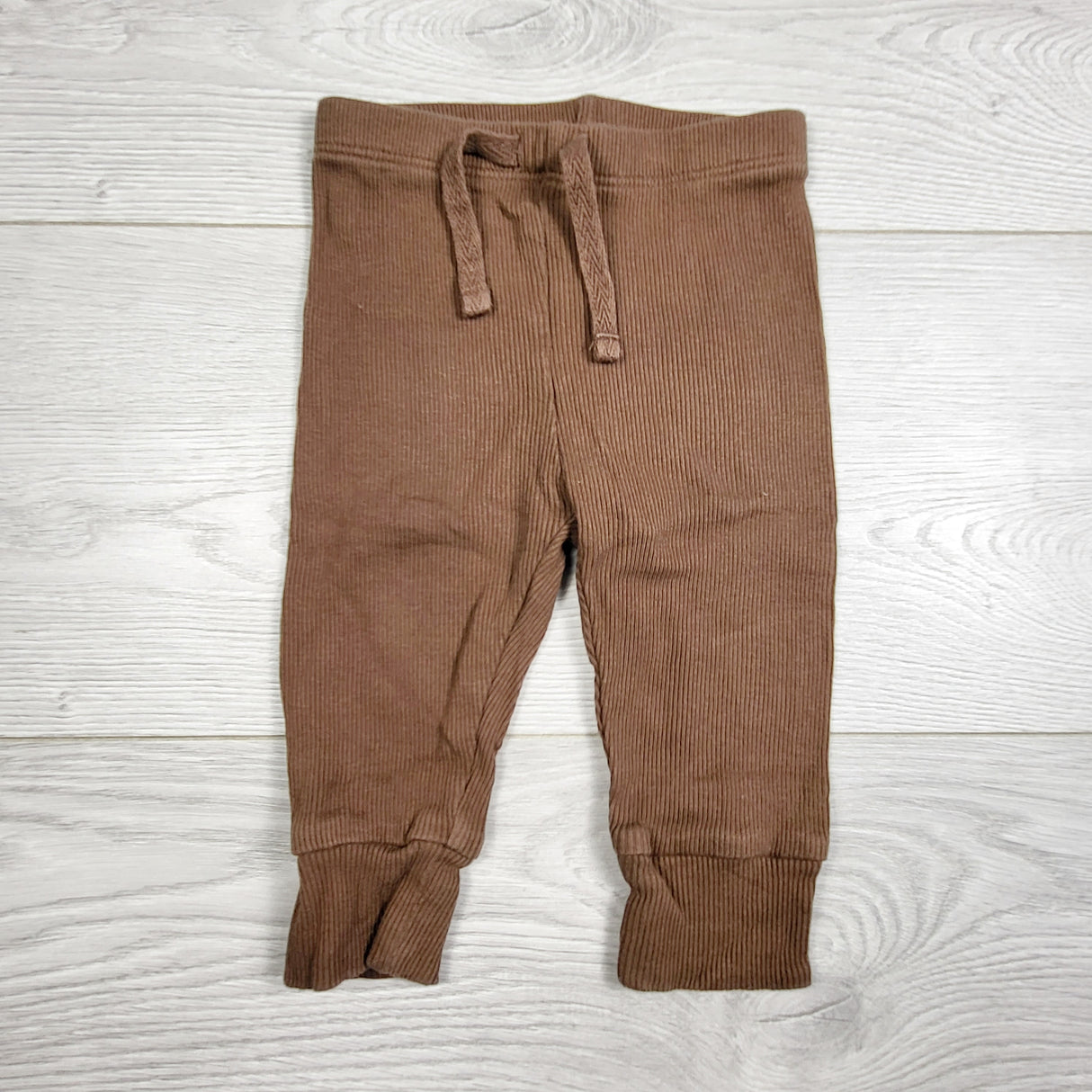 EHEM1 - Gap brown ribbed cotton pants. Size 3-6 months