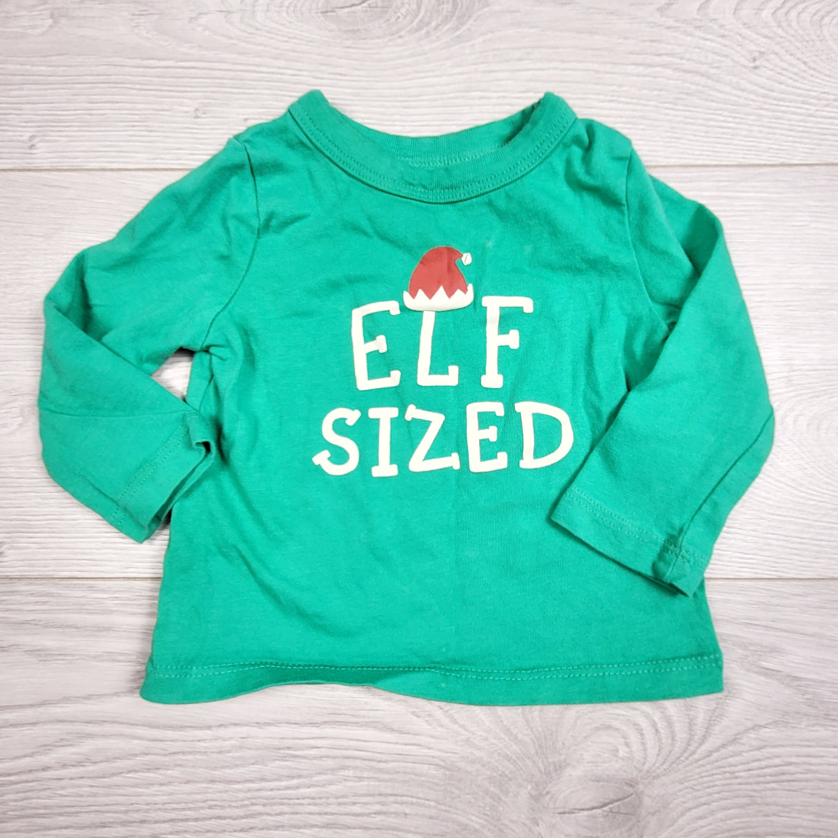 RXC1 - Joe green "Elf Sized" top. Size 3-6 months