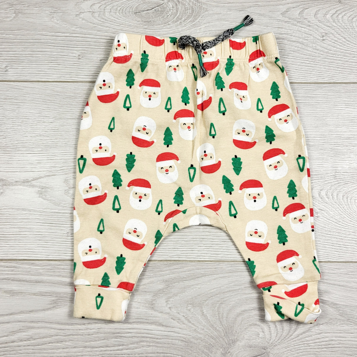 RXC1 - Joe beige Santa pants. Size 0-3 months