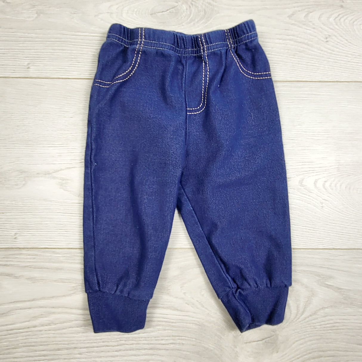 RXC1 - Baby Mode denim look cotton pants. Size 3-6 months