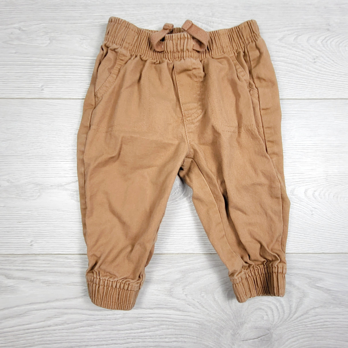 RXC1 - Tan pull on pants.Size 6-9 months