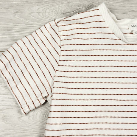 DAMO1 - Mile the Label textured striped t-shirt. Size 7