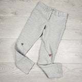 DAMO1 - Gap grey cotton jeggings with sparkle hearts. Size 7