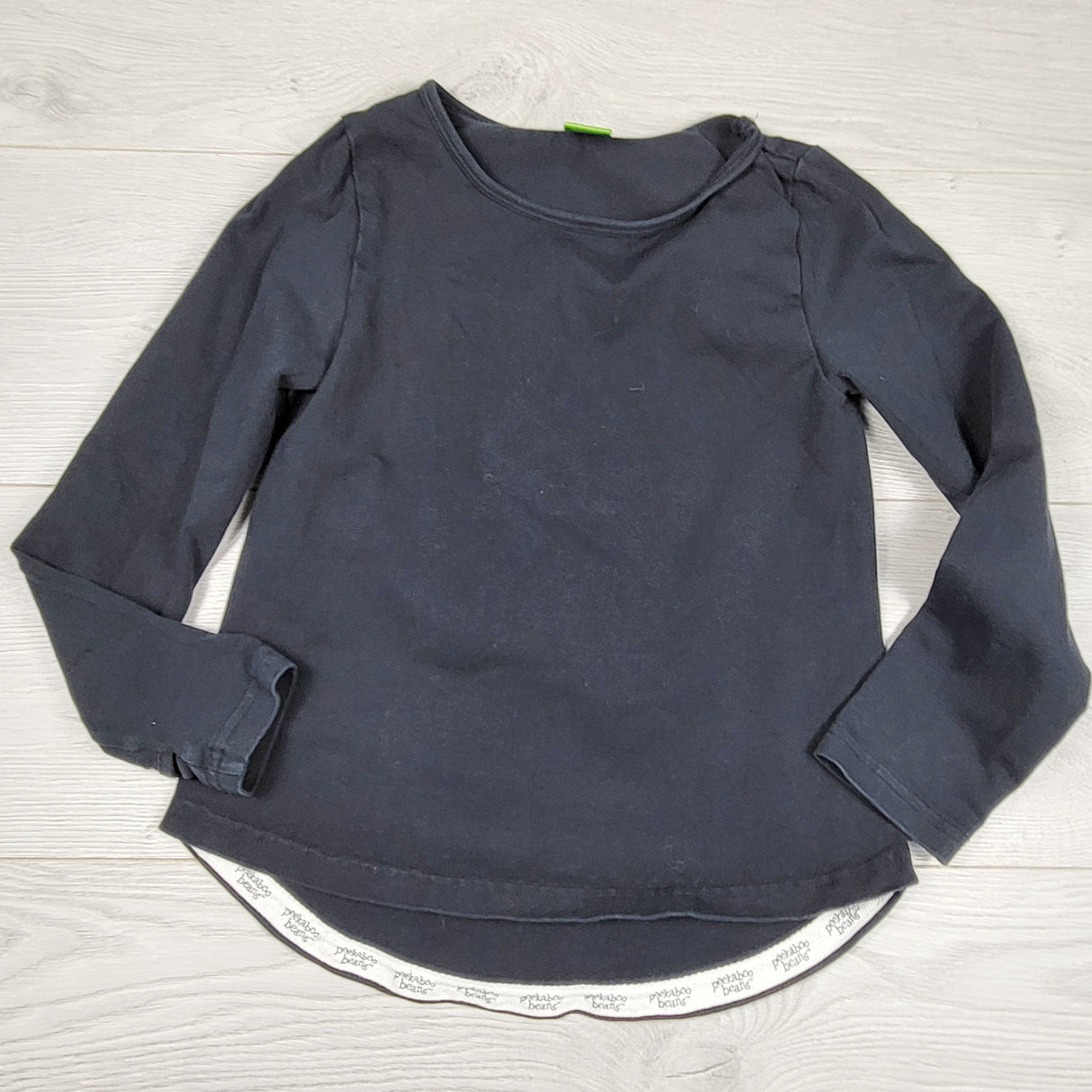 DAMO1 - Peekaboo Beans black long sleeved top. Size 6