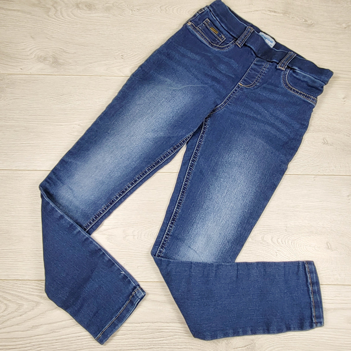 DAMO1 - Mayoral denim jeggings. Size 8