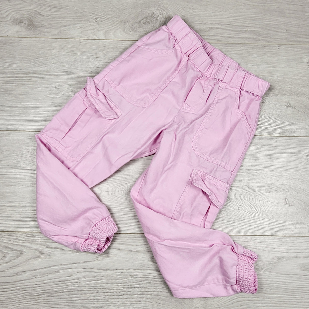 DAMO1 - Mayoral pink pull on cargo pants. Size 5T