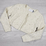 DAMO1 - Children's Place cream and gold sweater with sequins. Size 5/6