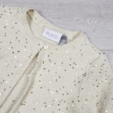 DAMO1 - Children's Place cream and gold sweater with sequins. Size 5/6