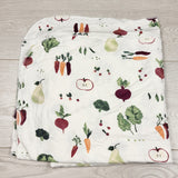 AMST4 - Angel Dear Watercolor Veggies Bamboo Swaddle Blanket