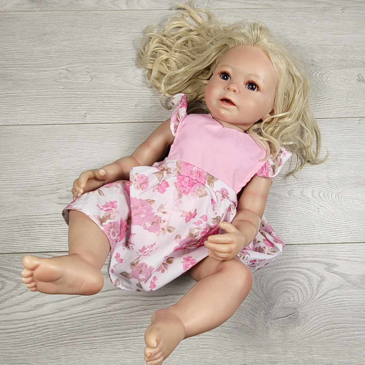 KTBL3 - Toddler sized weighted Reborn style vinyl doll (sorry, no shipping)