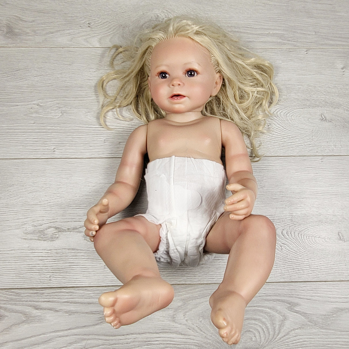 KTBL3 - Toddler sized weighted Reborn style vinyl doll (sorry, no shipping)