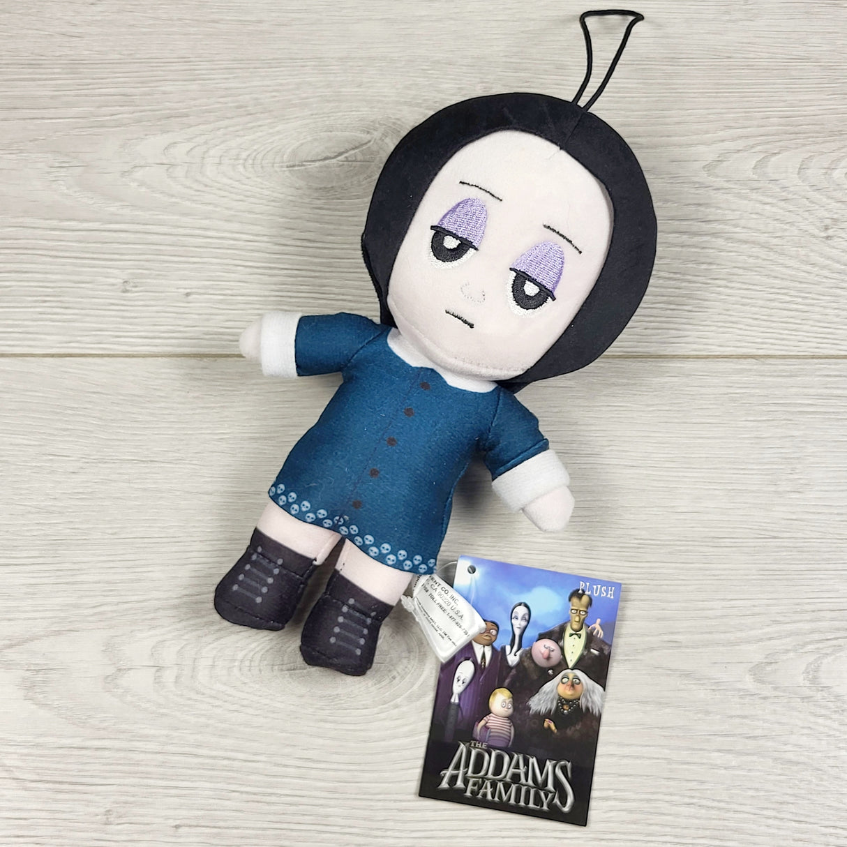 KTBL3 - NEW - Addams Family plush Wednesday ornament
