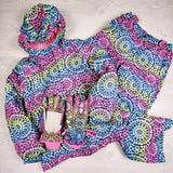 DLJ2 - Children's Place snowsuit set (gloves, coat, pants). Size8