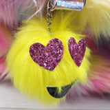 TEMA2 - Justice Fuzzy Rainbow Emoji Carry-On Luggage (sorry, no shipping)