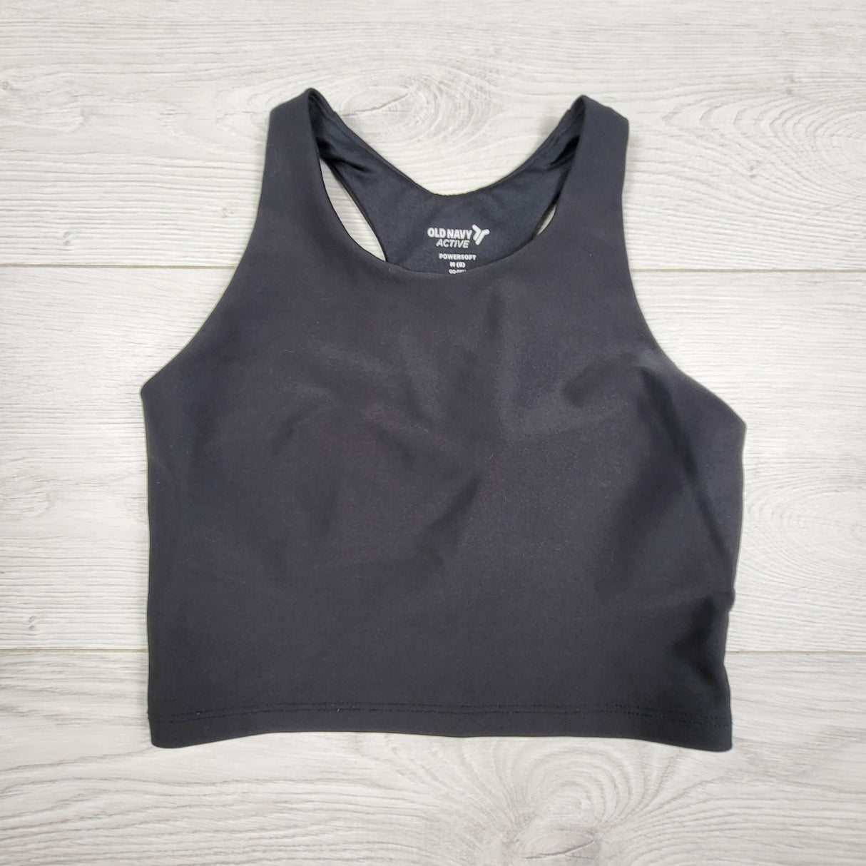 TCLW1 - Old Navy black Powersoft sports bra. Size 8