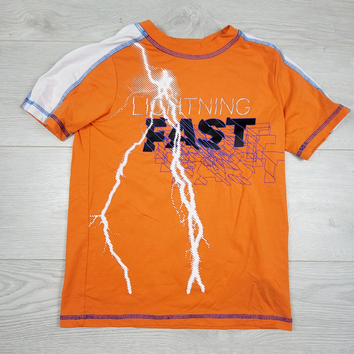 MRSH2 - Joe orange "Lightning Fast" t-shirt. Size 7/8