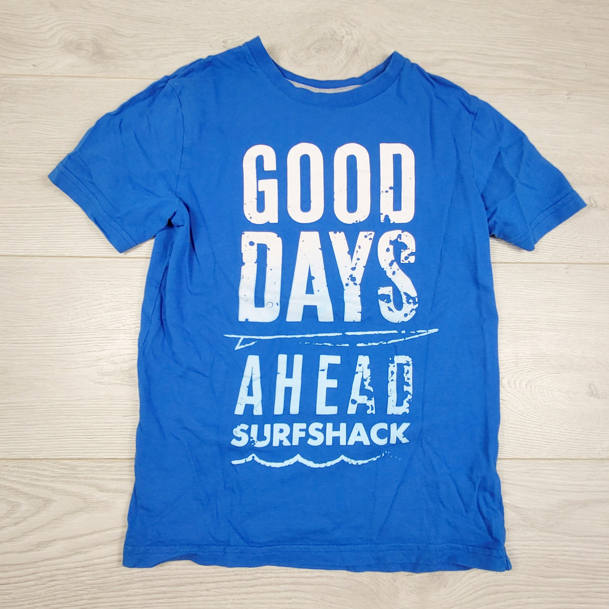 MRSH2 - George blue "Good Days Ahead" t-shirt. Size 7/8