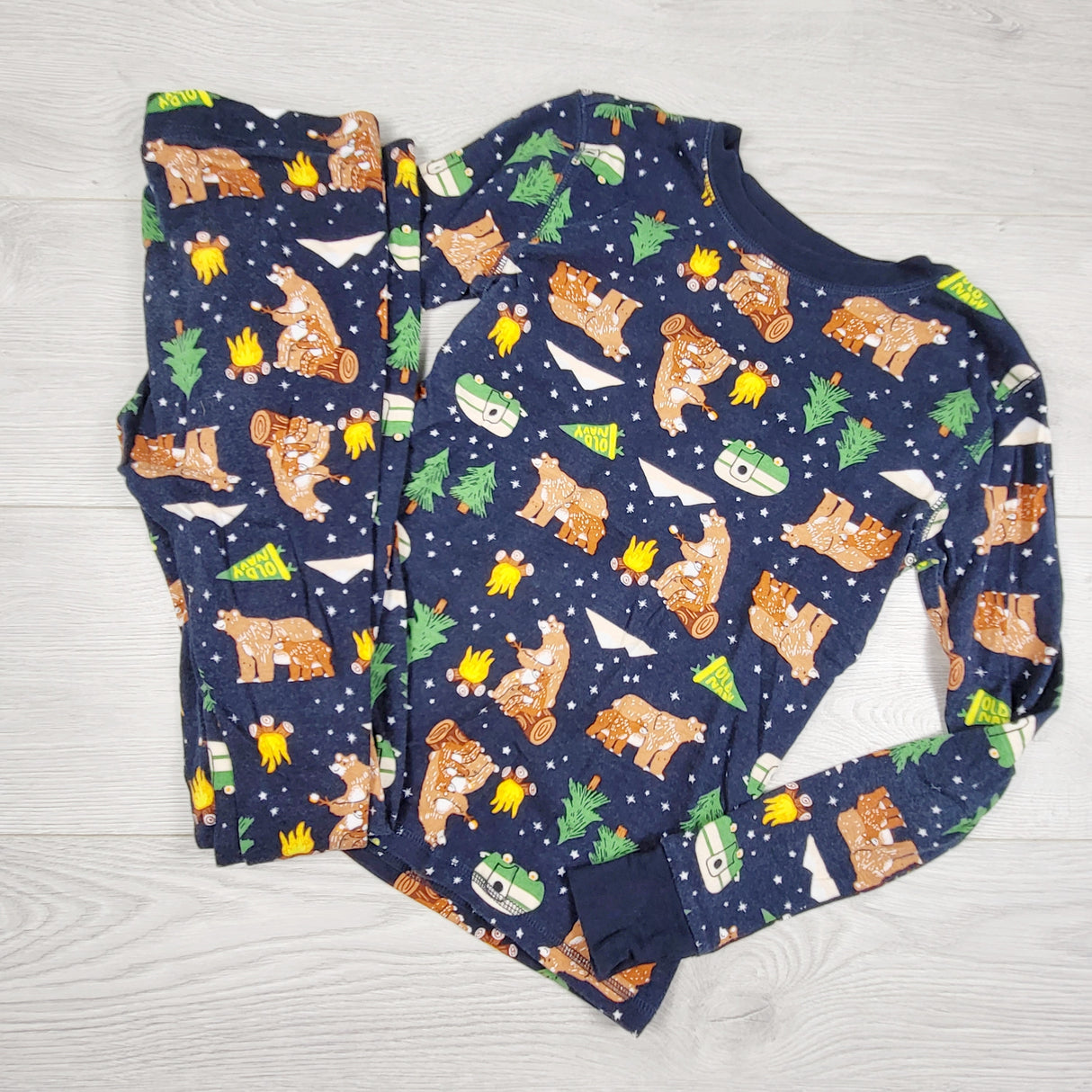 MRSH2 - Old Navy navy 2pc PJs with bears. Size 10
