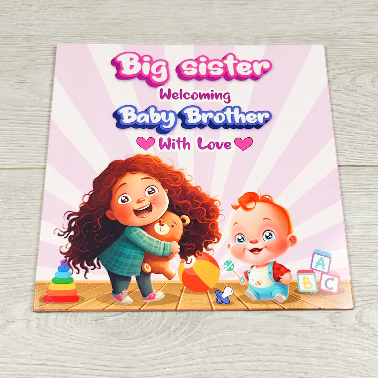 RXC2 - Big Sister Welcoming Baby Brother With Love. Soft cover book