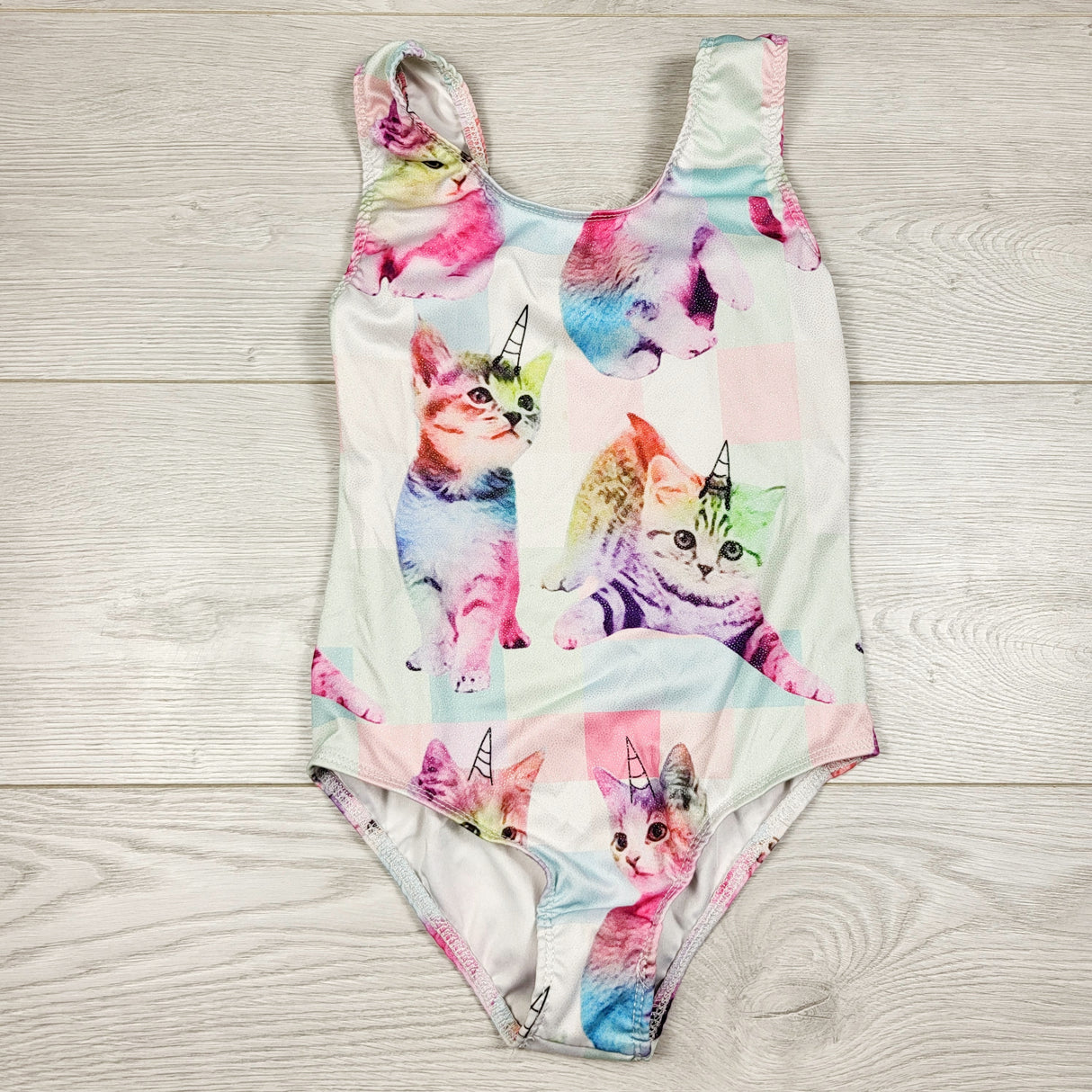RXC2 - Cat themed one piece swimsuit. Size 5/6