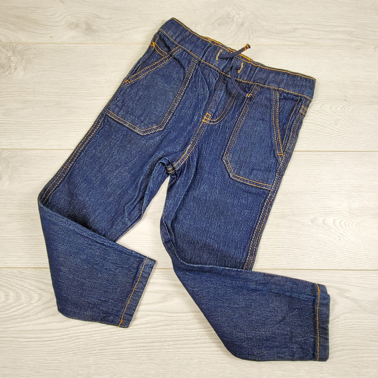 VIBU1 - Denim Co. tapered denim joggers. Size 3/4T