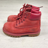 VIBU1 - Timberland red waterproof boots. Size 9 (Toddler)
