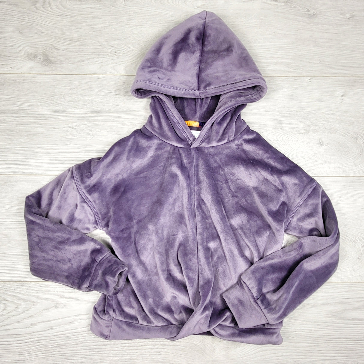 VIBU2- Leight Tucker Willow purple velour hoodie. Size 5/6