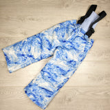 VIBU2 - Children's Place blue tie dye fleece lined snow pants. Size 4T