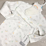 KAMG3 - NEW - Carters white 3pc set with clouds. Size 6 months