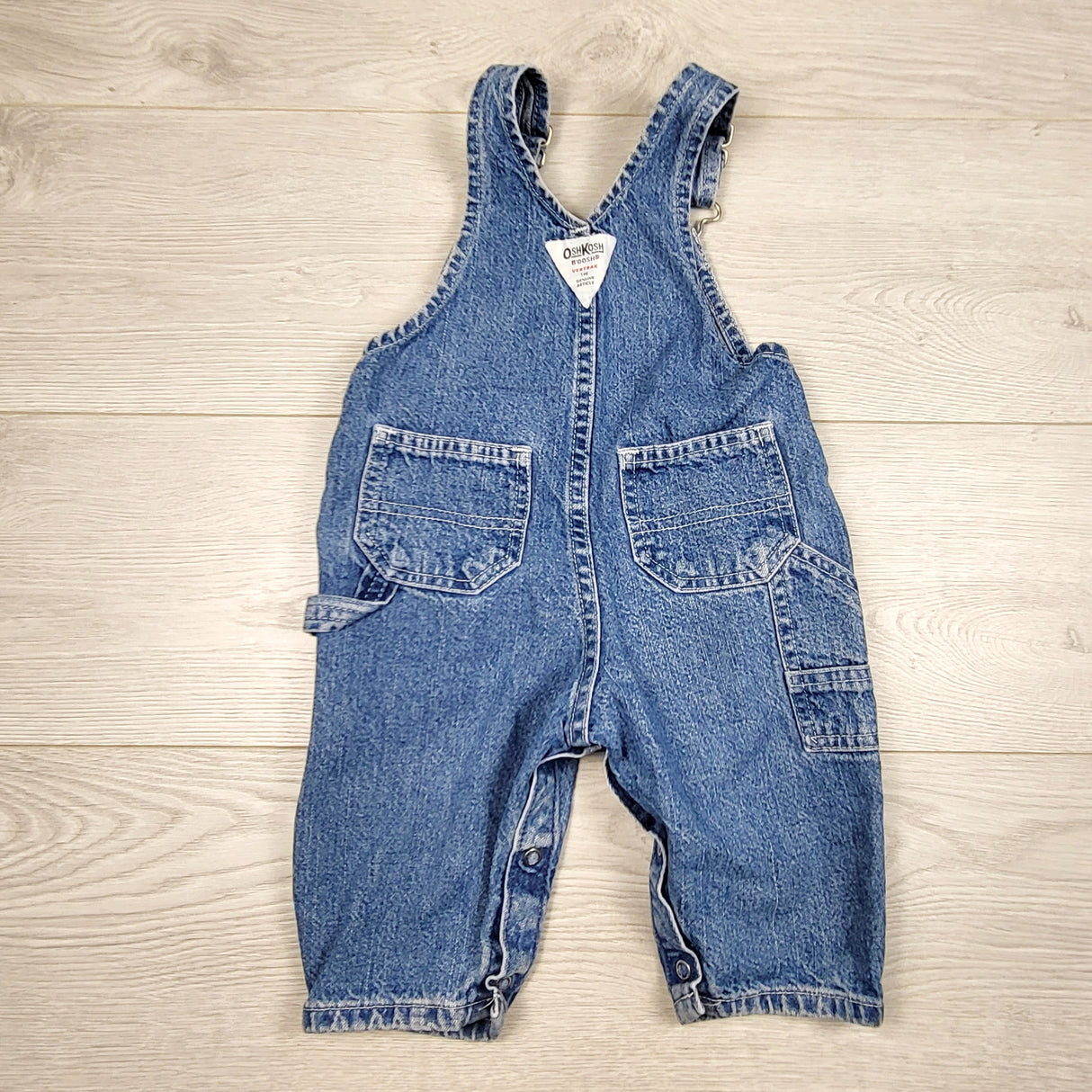 KAMG3 - Vintage 1990s Oshkosh denim overalls. Size 6-9 months