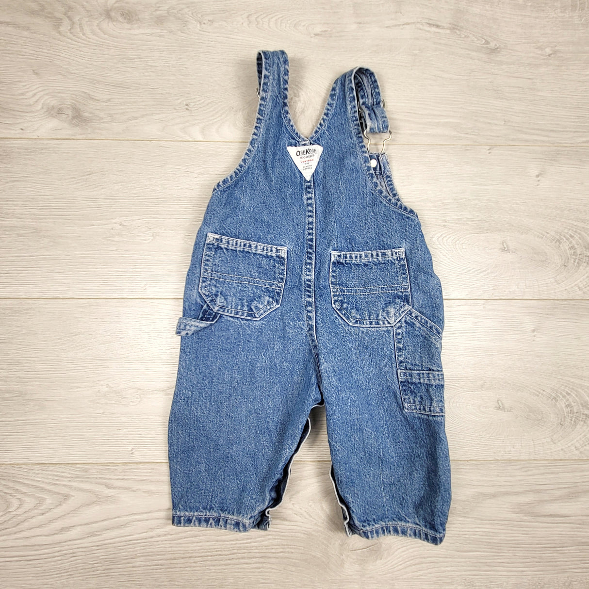 KAMG3 - Vintage 1990s Oshkosh denim overalls. Size 6-9 months