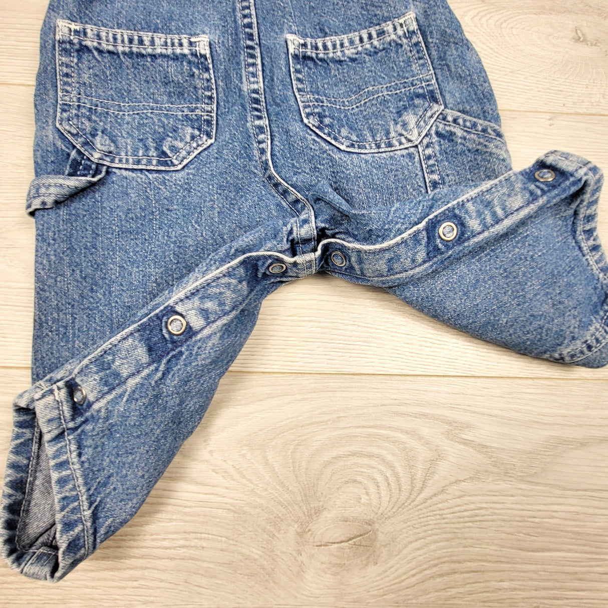KAMG3 - Vintage 1990s Oshkosh denim overalls. Size 6-9 months
