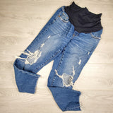 KAMG3 - Old Navy distressed OG straight maternity jeans. Size 4 SHORT