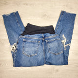 KAMG3 - Old Navy distressed OG straight maternity jeans. Size 4 SHORT