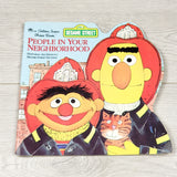 PBQ1 - Vintage 1983 People in Your Neighborhood Sesame Street book