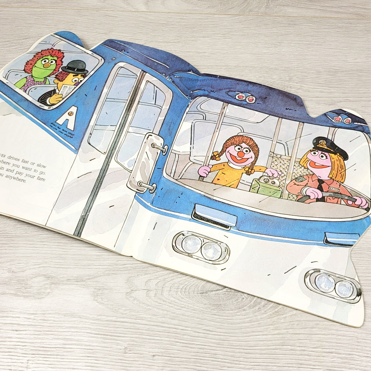 PBQ1 - Vintage 1983 People in Your Neighborhood Sesame Street book