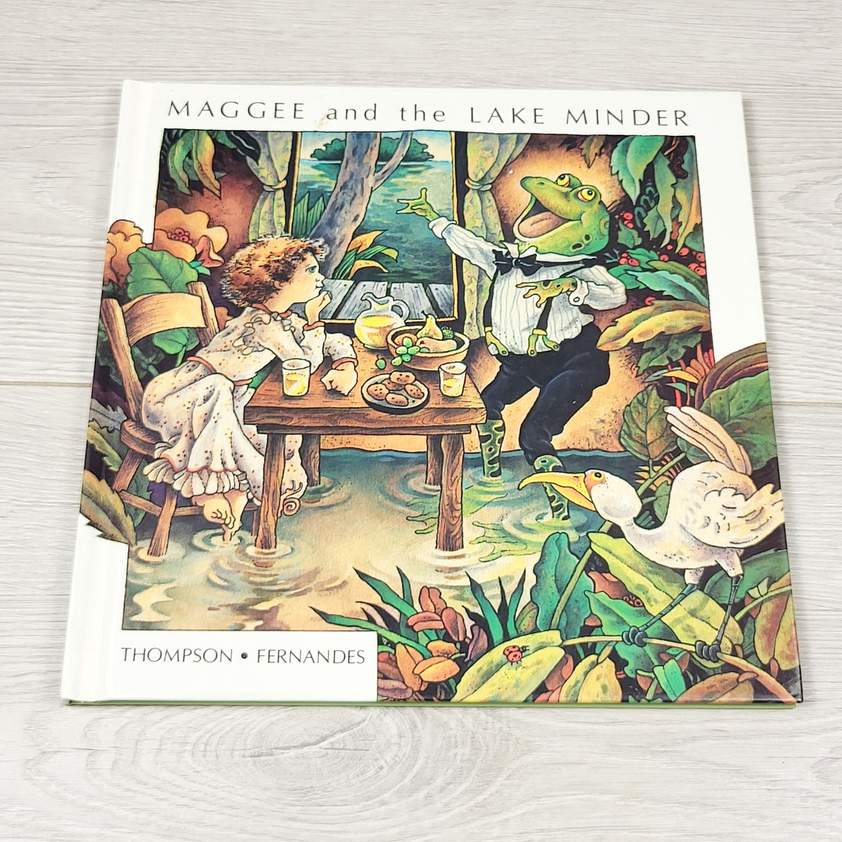 PBQ1 - Maggee and the Lake Minder. Vintage 1991 hardcover book - signed by author