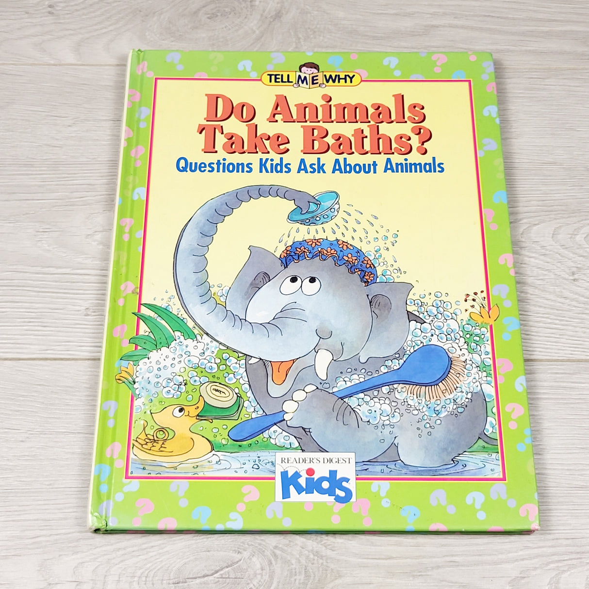 PBQ1 - Vintage 1995 "Do Animals Take Baths" hardcover questions and answers book