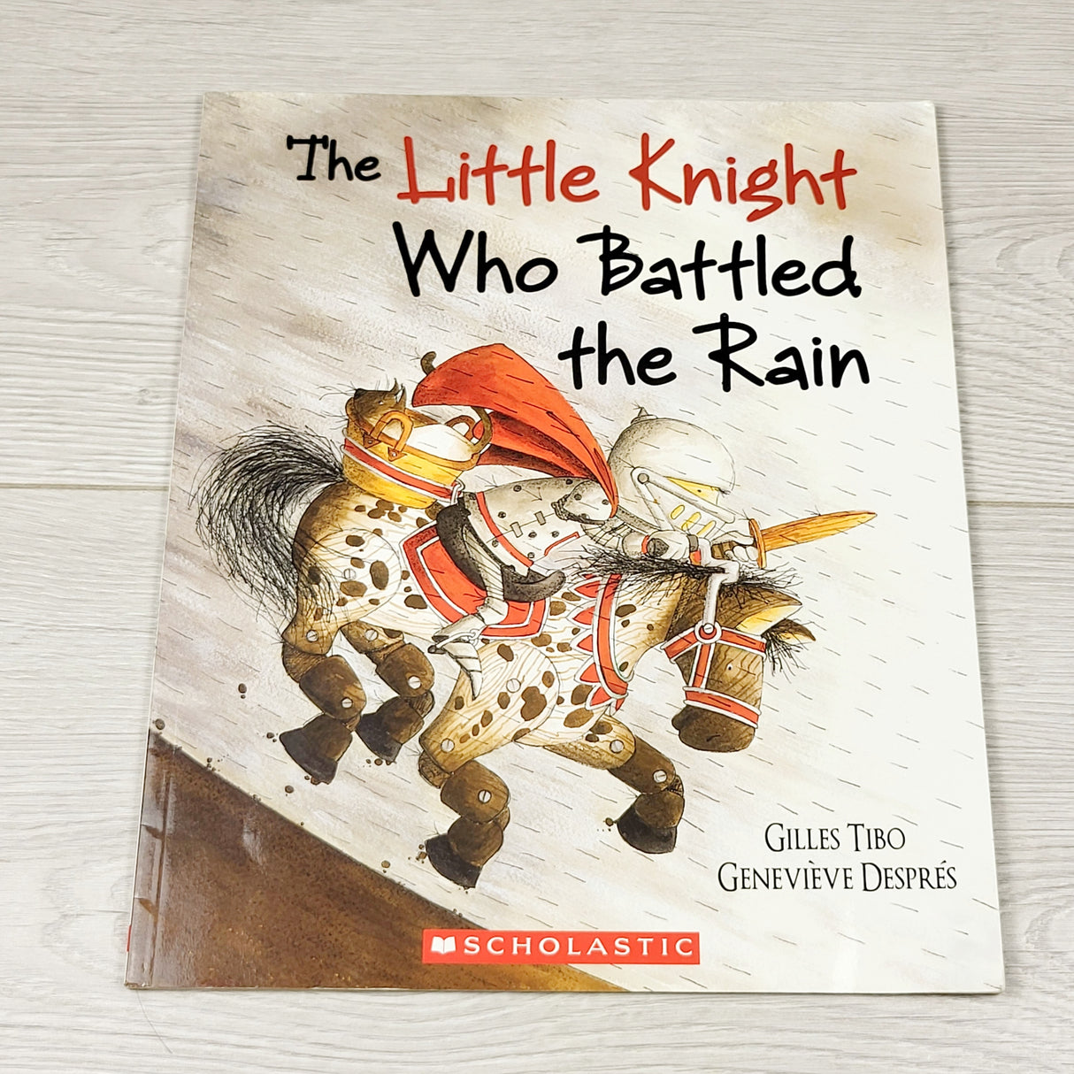 PBQ1 - The Little Knight Who Battled the Rain. Soft cover book