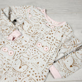 VIBU33 - Carters zippered fleece sleeper with owls. Size 4T