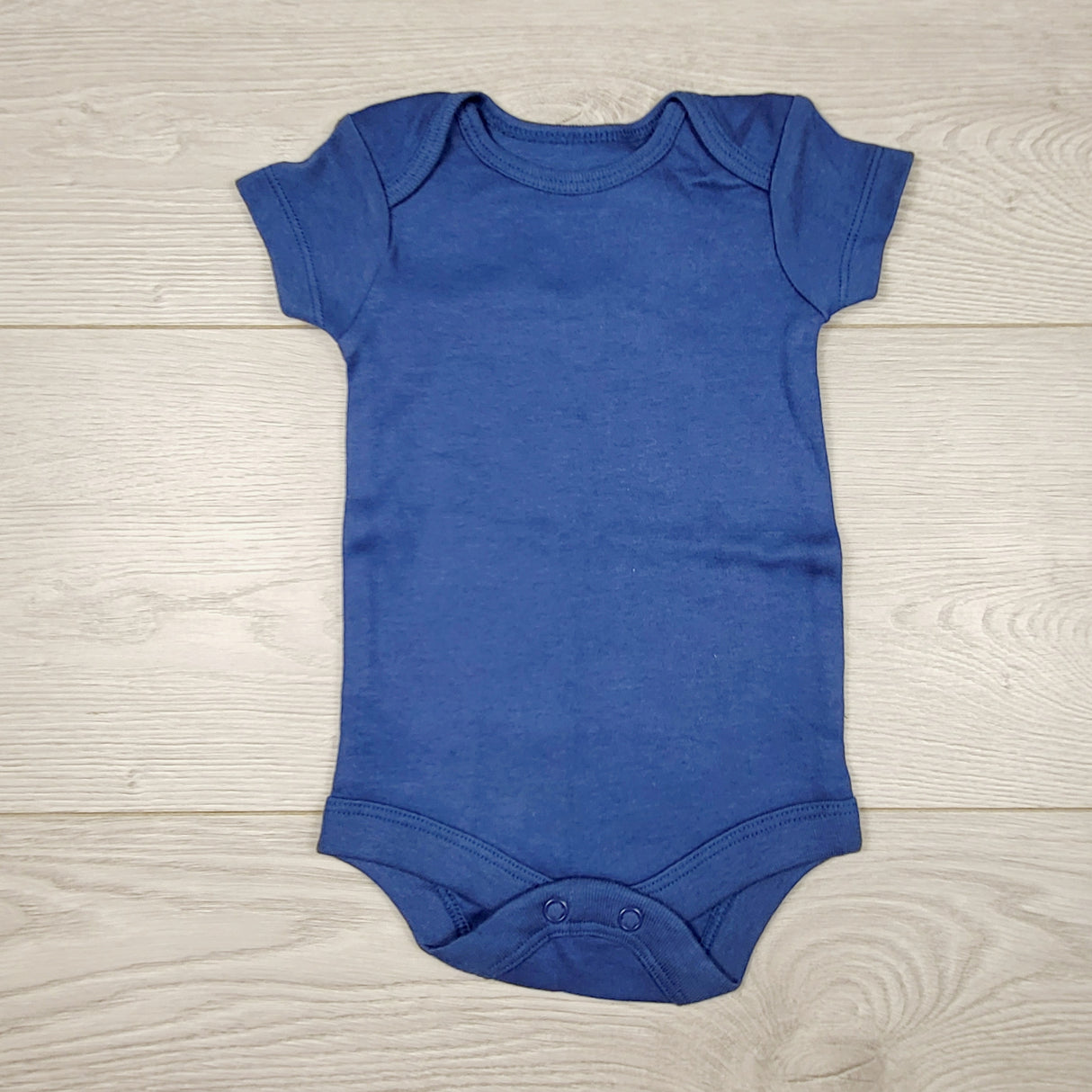 VIBU33 - George solid blue bodysuit. Newborn size