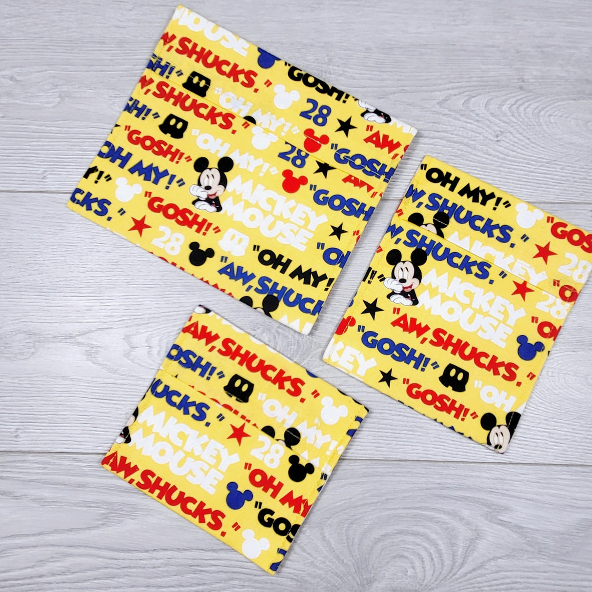 VIBU33 - Handmade Mickey Mouse snack bags