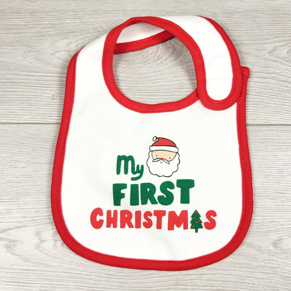 ROWB1 - Carters waterproof "My First Christmas" bib