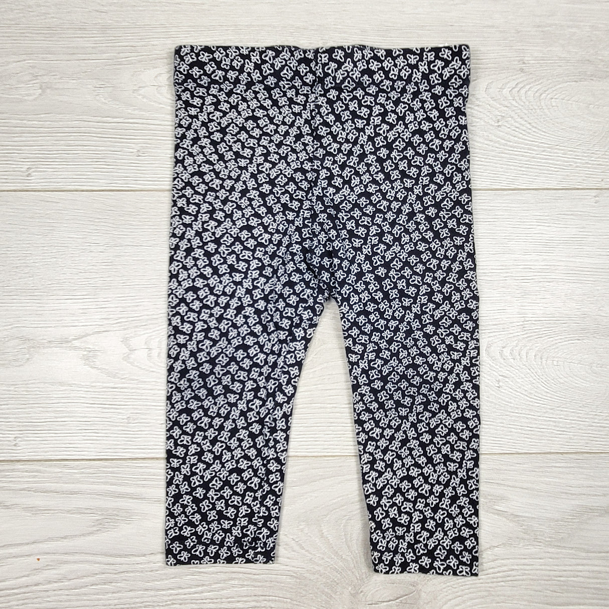 HKTT1 - Joe navy leggings with butterflies. Size 12-18 months