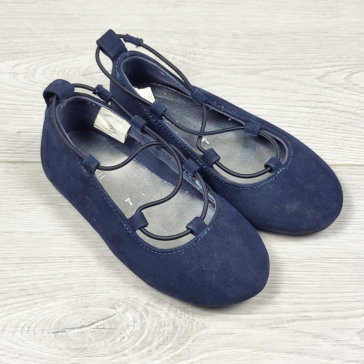 RABR2 - Joe navy faux suede flats. Size 7